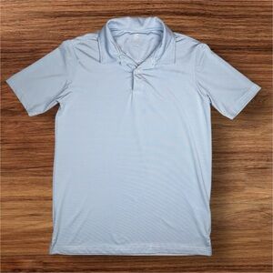 Class Club Boys Light Blue Striped Stretch Polo. Size 14/16